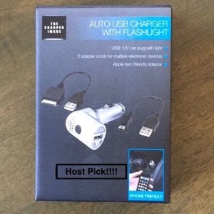 Car charger & flashlight, New in box